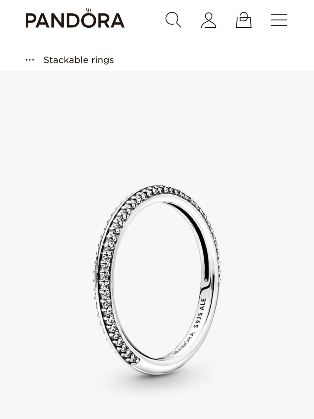 Pandora ME Pavé Ring